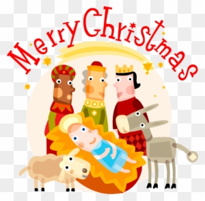 Vector Illustration Of Festive Season Christmas Nativity - Christmas Children's Time Church