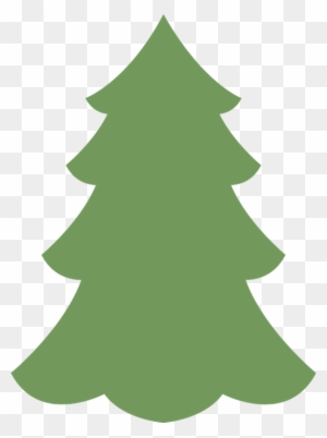 Xmas Tree Silhouette 17, - Christmas Tree Illustration Png