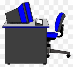 Office Desk Clipart - Computer Desk Clipart