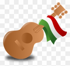 Mexico Guitar Music Party Celebrate Flag M - Cinco De Mayo Clip Art