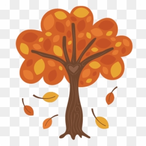 Autumn Tree Svg Scrapbook Cut File Cute Clipart Files - Trees In Fall Cartoon