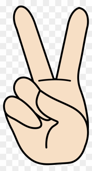 Peace Clipart - Cartoon Hand Peace Sign - Free Transparent PNG Clipart  Images Download