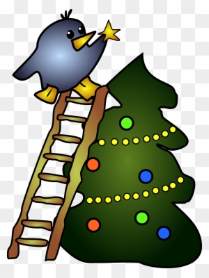 Tree Climber Cliparts 8, - Christmas Tree