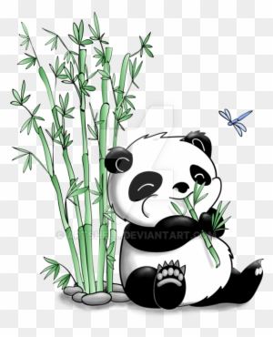 Panda Eating Bamboo Drawing Tribal Tattoo Panda Free Transparent Png Clipart Images Download