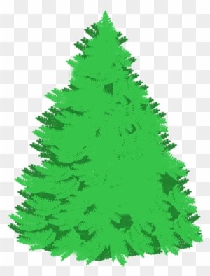 Fir Tree Template 66805763 Silhouettes Of Green Pine - Christmas Tree
