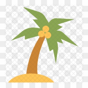 Island Icons - Coconut Tree Icon Png