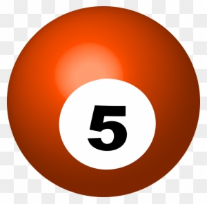Pool Ball, Number 5, Sphere, Ball, Game - Number 5 Pool Ball