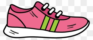 Athletic Shoe Icon, Fitness Clipart, Shoe Clipart - Pink Running Shoe Clipart