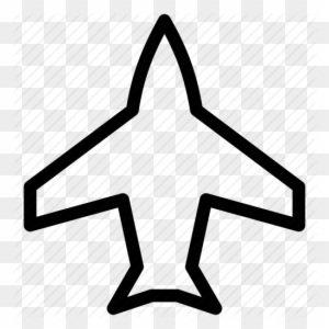 Plane Outline Free Download Clip Art On Airplane Shape - Jet Plane Outline
