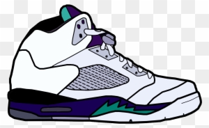 Grape Sketch - Cartoon Jordan Shoes - Free Transparent Clipart Images Download