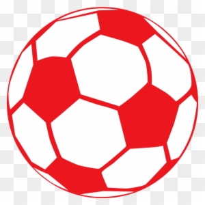 Red Soccer Ball Clip Art - Soccer Ball Drawing Colorful