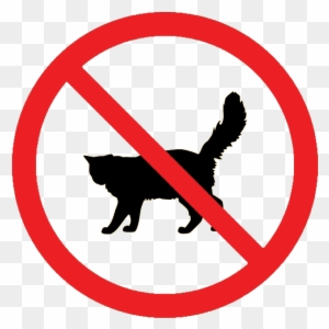 Signs That Tell You No - No Cats Allowed Sign