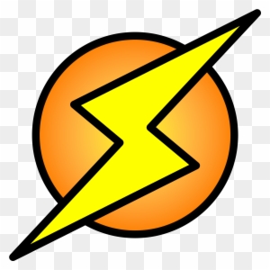 Lightning Bolt On Circle - Lightning Bolt In A Circle Logo