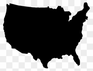 Us Map Clipart Transpatent - United States Map Shape