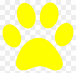 Yellow Paw Print Clip Art At Clker Vector Clip Art - Yellow Paw Patrol Paw Prints