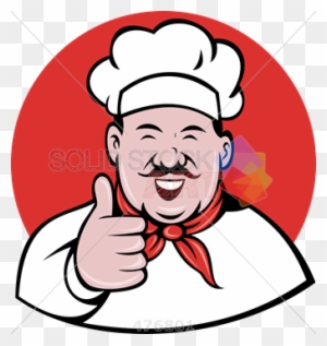 Stock Illustration Of Old Fashioned Cartoon Rendition - Chef Thumbs Up Vector