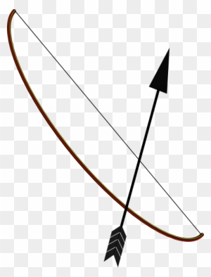 Simple Bow And Arrow Clipart - Bow And Arrow Simple