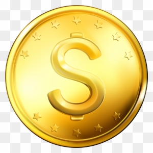 Coin Showing Post Clip Art - Gold Coin Png