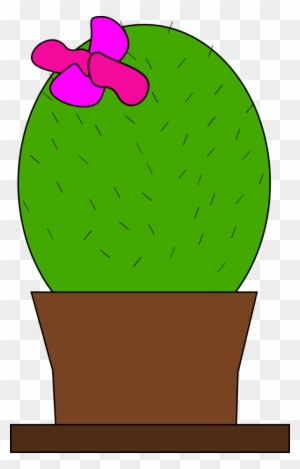 Cactus Flower Inkscape Adobe Illustrator 555px 41 - Cactus With A Bow