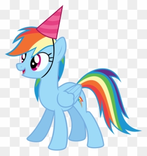 Horse Party Cliparts Free Download Clip Art - My Little Pony Rainbow Dash Birthday