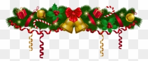 Christmas Deco Garland Png Clip Art Image - Christmas Garland Clipart
