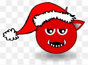 Devil Head With Santa Hat Xmas Christmas 999px 79 - Devil With Santa Hat