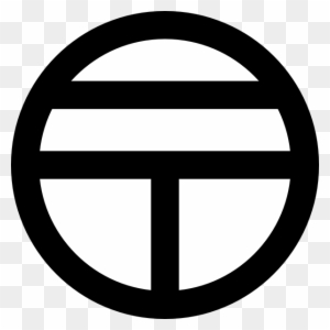 Free Vector Japanese Map Symbol Post Office Clip Art - Japanese Post Office Symbol