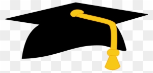 24 - Black And Gold Graduation Cap