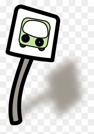 Bus Stop, Bus, Road Sign, Roadsign - Bus Stop Clip Art