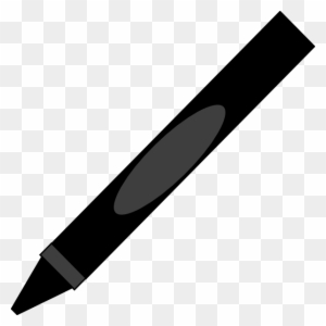 Black Crayon - Arrow Pointing Diagonally Up