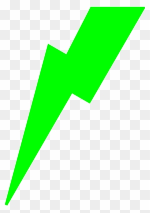 Green Lightning Bolt Clip Art At Clker - Lime Green Lightning Bolt