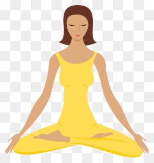 Meditating - Yoga Clipart Png