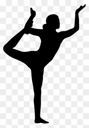 yoga clip art black and white