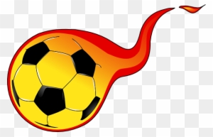 Flaming Soccer Ball Clip Art - Flaming Soccer Ball Png