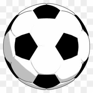Ball Clipart Balck White - Black And White Soccer Ball Clip Art