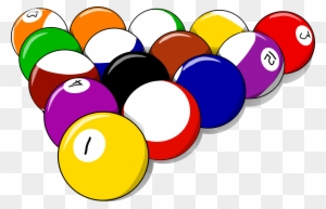 Balls - Pool Table Clip Art
