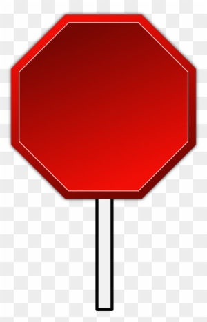 Big Image - Blank Stop Sign Clip Art