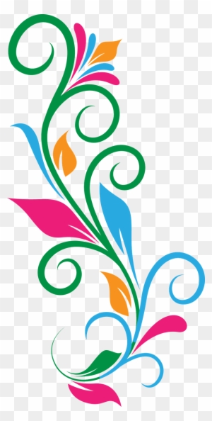 Clip Arts Related To - Colorful Floral Designs Png