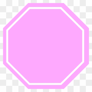 Pink Stop Sign Clip Art - Pink Stop Sign Png