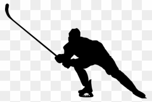 8 Hockey Player Silhouette - Silhouette Hockey Players Png