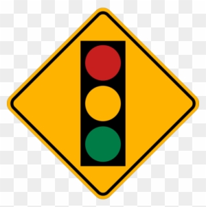 Chic Inspiration Stoplight Clipart Traffic Light Signs - Traffic Light Ahead Sign