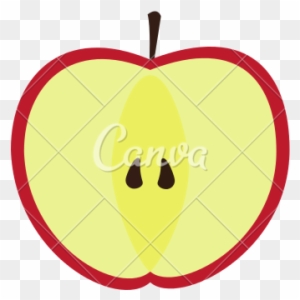 Apple Slice Healthy Fruit Icon - Apple