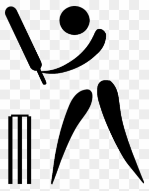 Symbol, Silhouette, Sport, Cartoon, Symbols, Logos - Cricket Game Clip Art