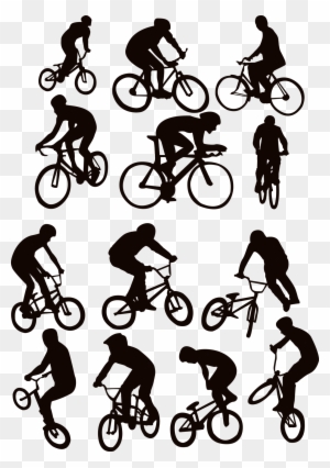 Cycling Silhouette Sport - Free Vector Bicycle Rider