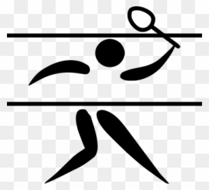 Badminton Sports Logo Pictogram Olympics S - Badminton En Los Juegos Olimpicos
