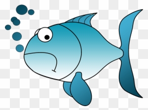 Blue Fish Clipart - Sad Fish Clipart - Free Transparent PNG Clipart Images  Download