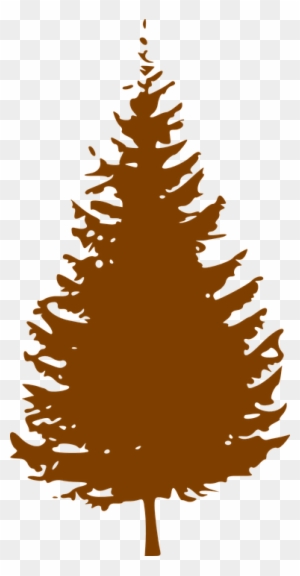 Christmas Tree Silhouette - Pine Tree Silhouette Vector