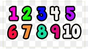 1 To 10 Numbers Transparent Png - Numbers 1 To 10