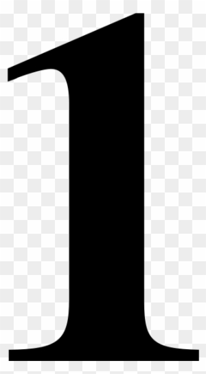 Black Clipart Number 1