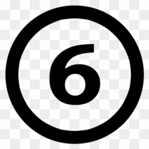 People With The Lucky Number 6 Are Sentimental - Copyright Symbol Svg